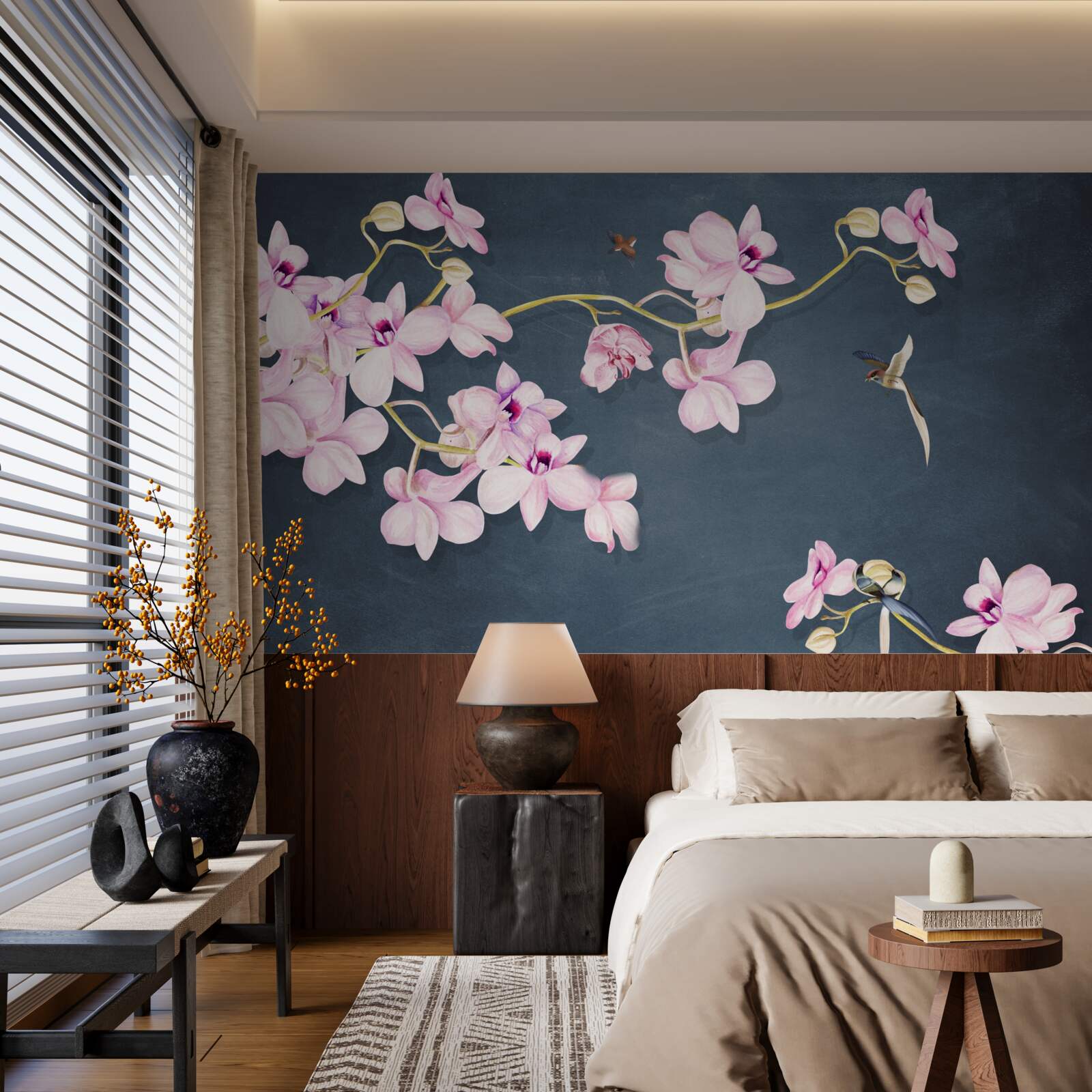 Fototapet orhidee într-o nuanță delicată de liliac