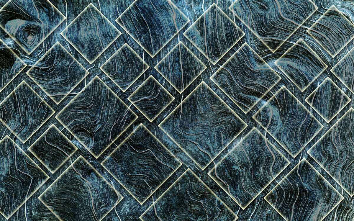 Fototapet forme albe în fum negru