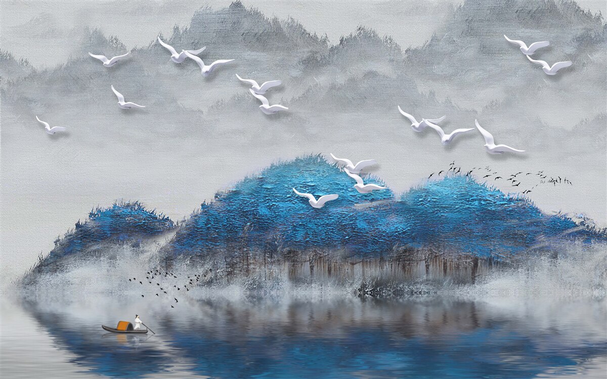 Fototapet râurile părăsesc iazul