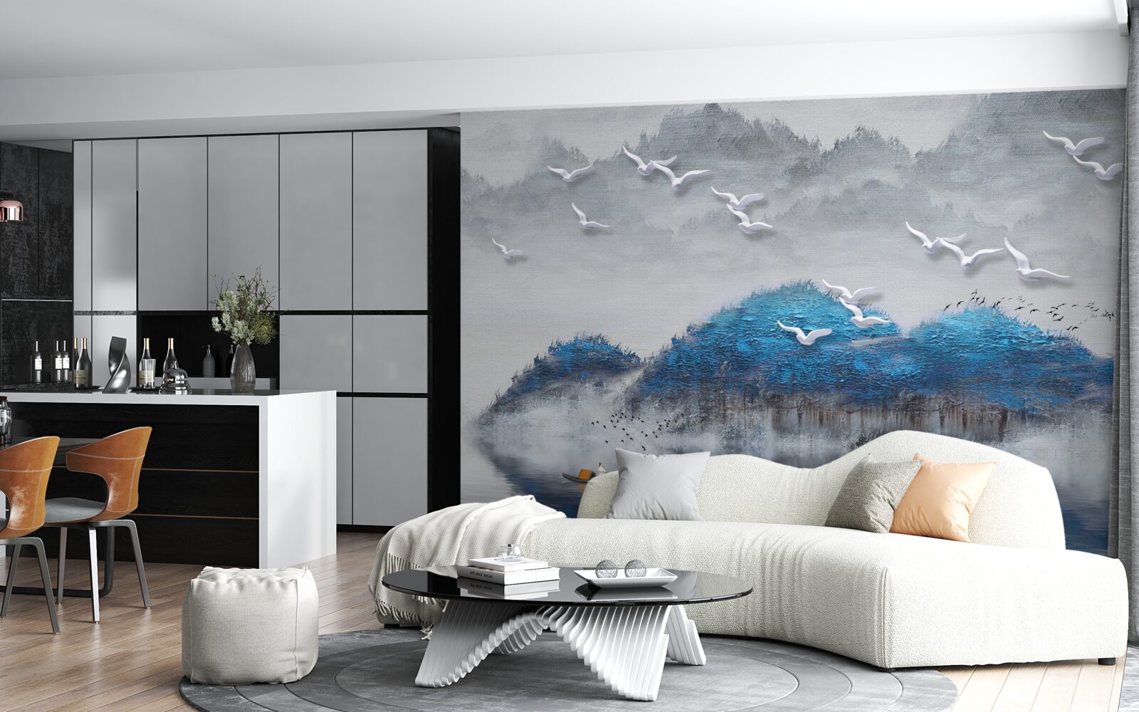 Fototapet râurile părăsesc iazul