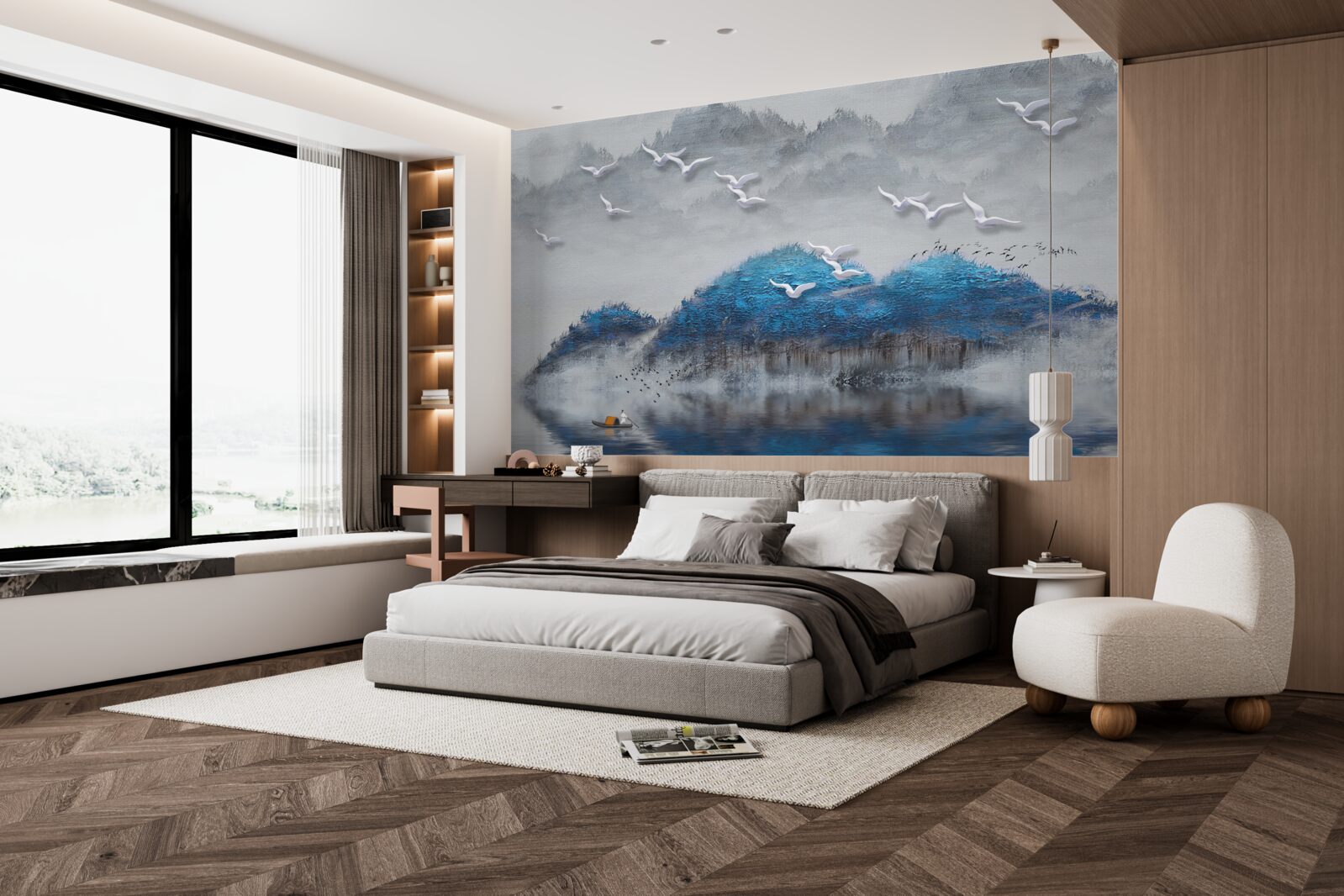 Fototapet râurile părăsesc iazul