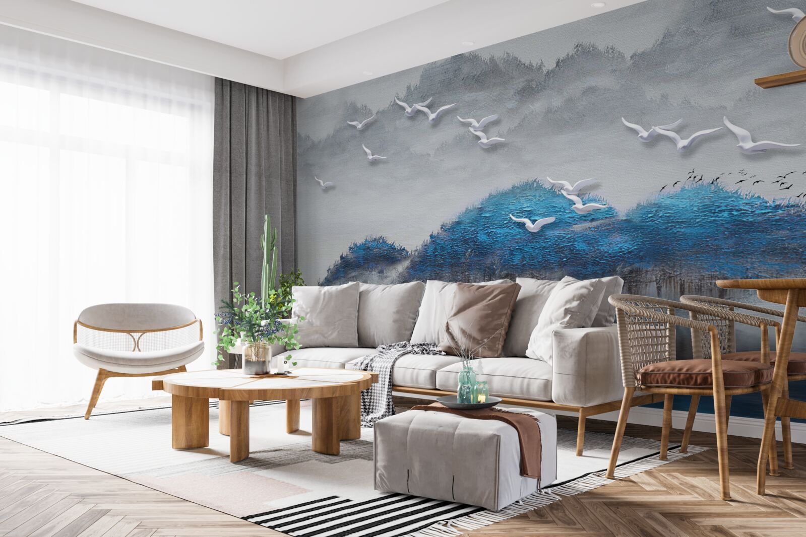 Fototapet râurile părăsesc iazul