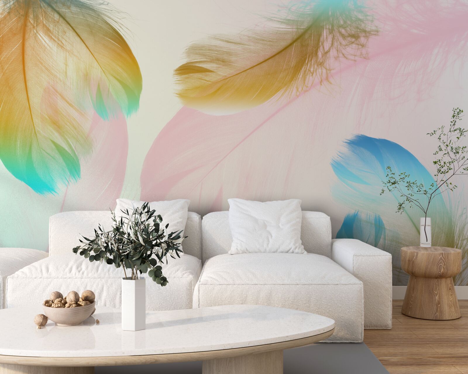 Fototapet pene pastelate