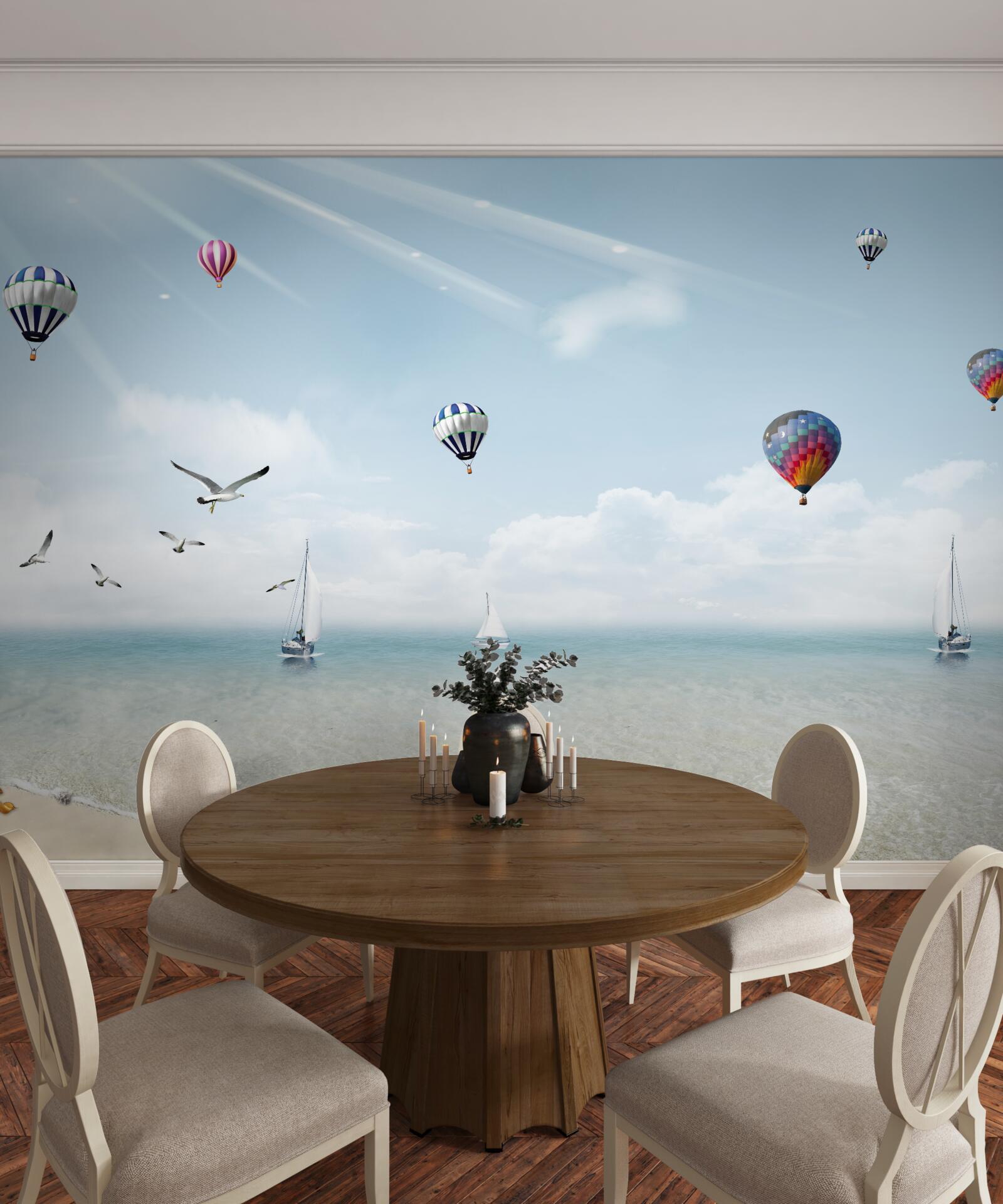 Fototapet o mare plină de baloane