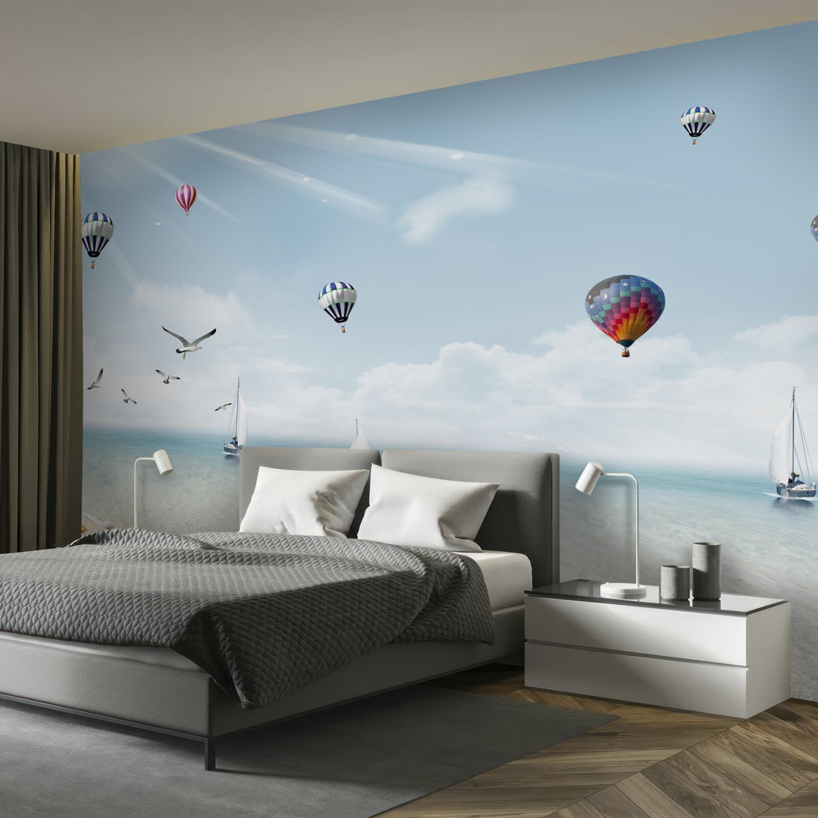 Fototapet o mare plină de baloane