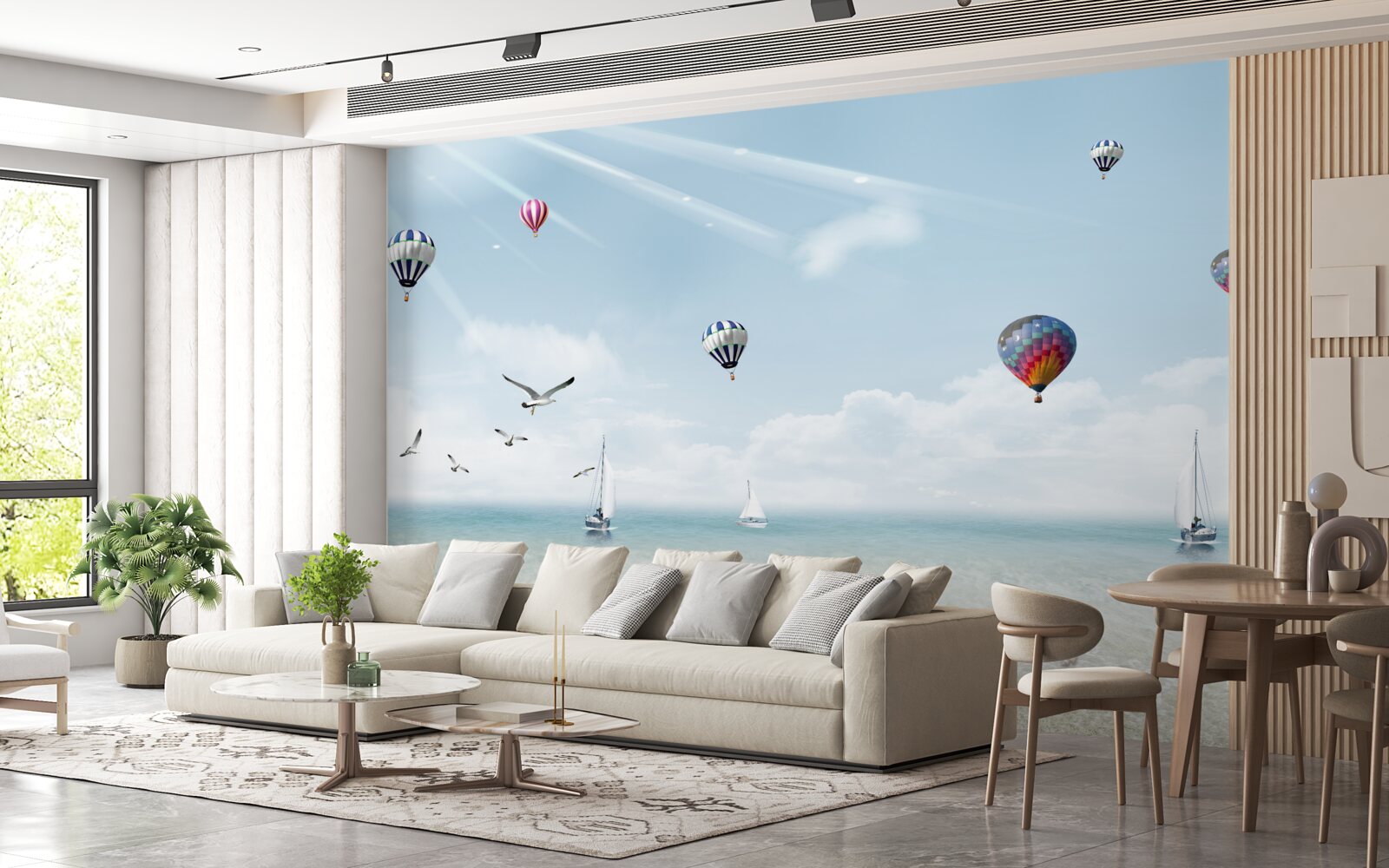 Fototapet o mare plină de baloane