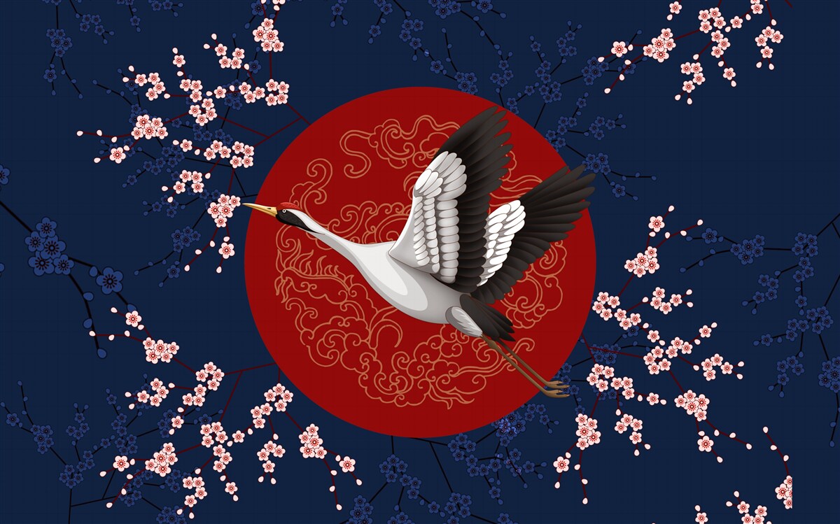 Fototapet Tort japonez cu o temă de cer