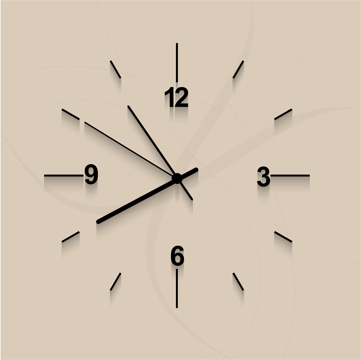 Fototapet ceas de perete cu patru cifre