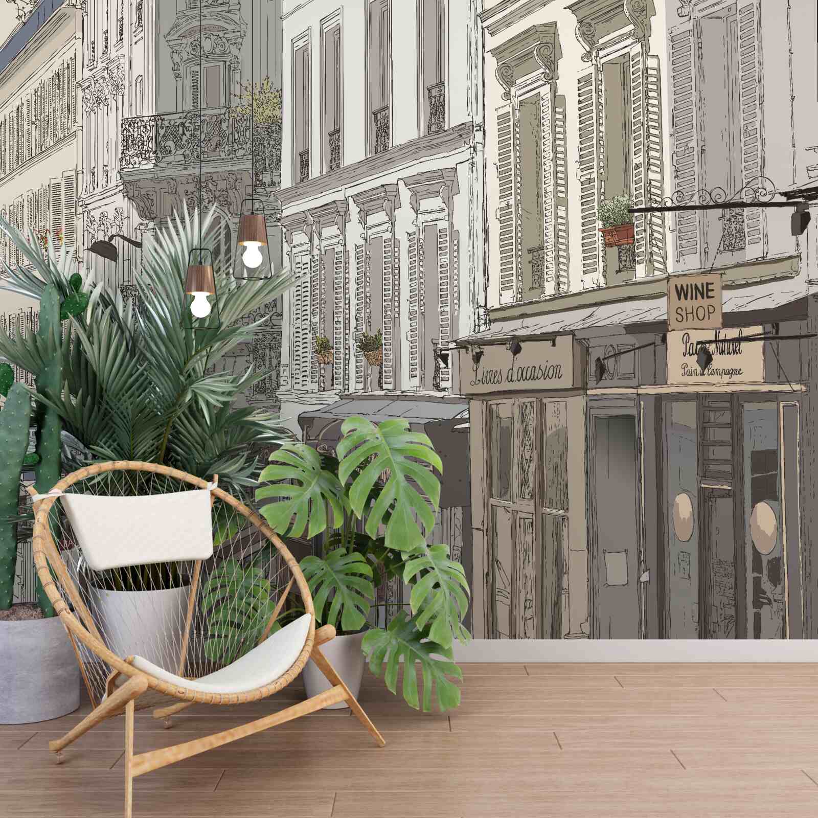 Fototapet imagine a străzii montmartre