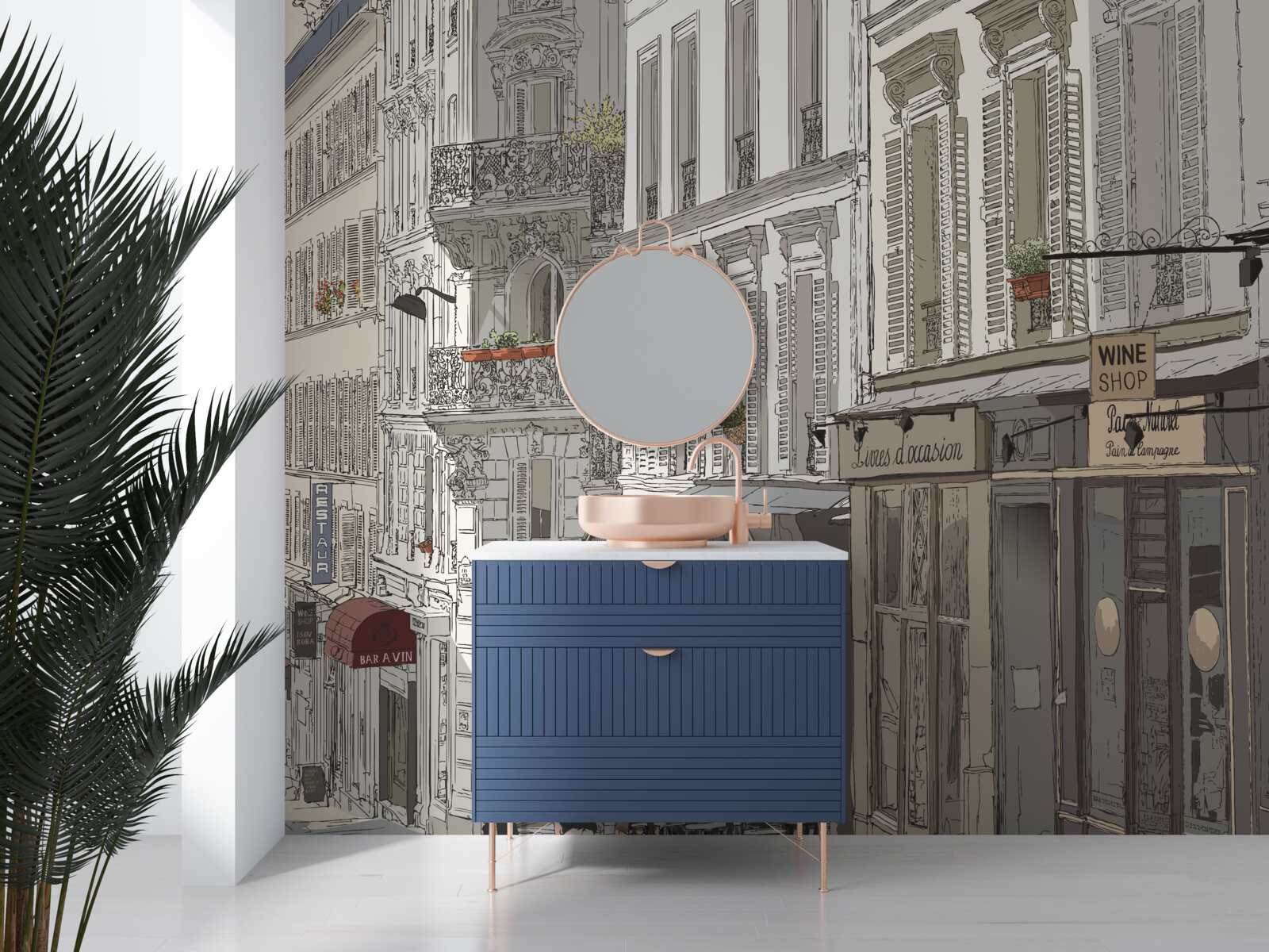 Fototapet imagine a străzii montmartre