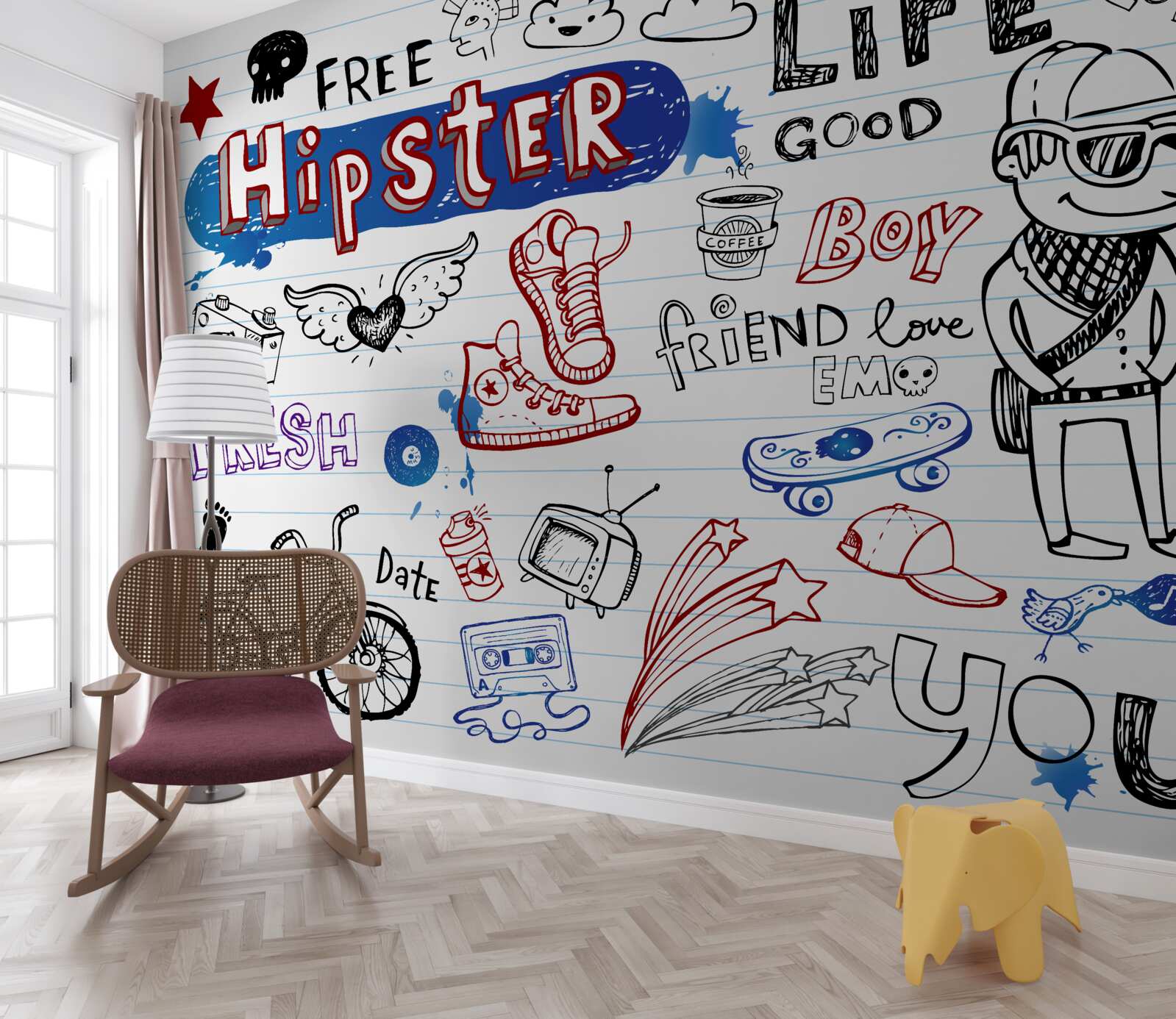 Fototapet autocolante pentru tineri