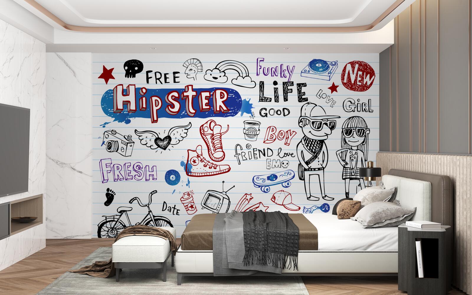 Fototapet autocolante pentru tineri