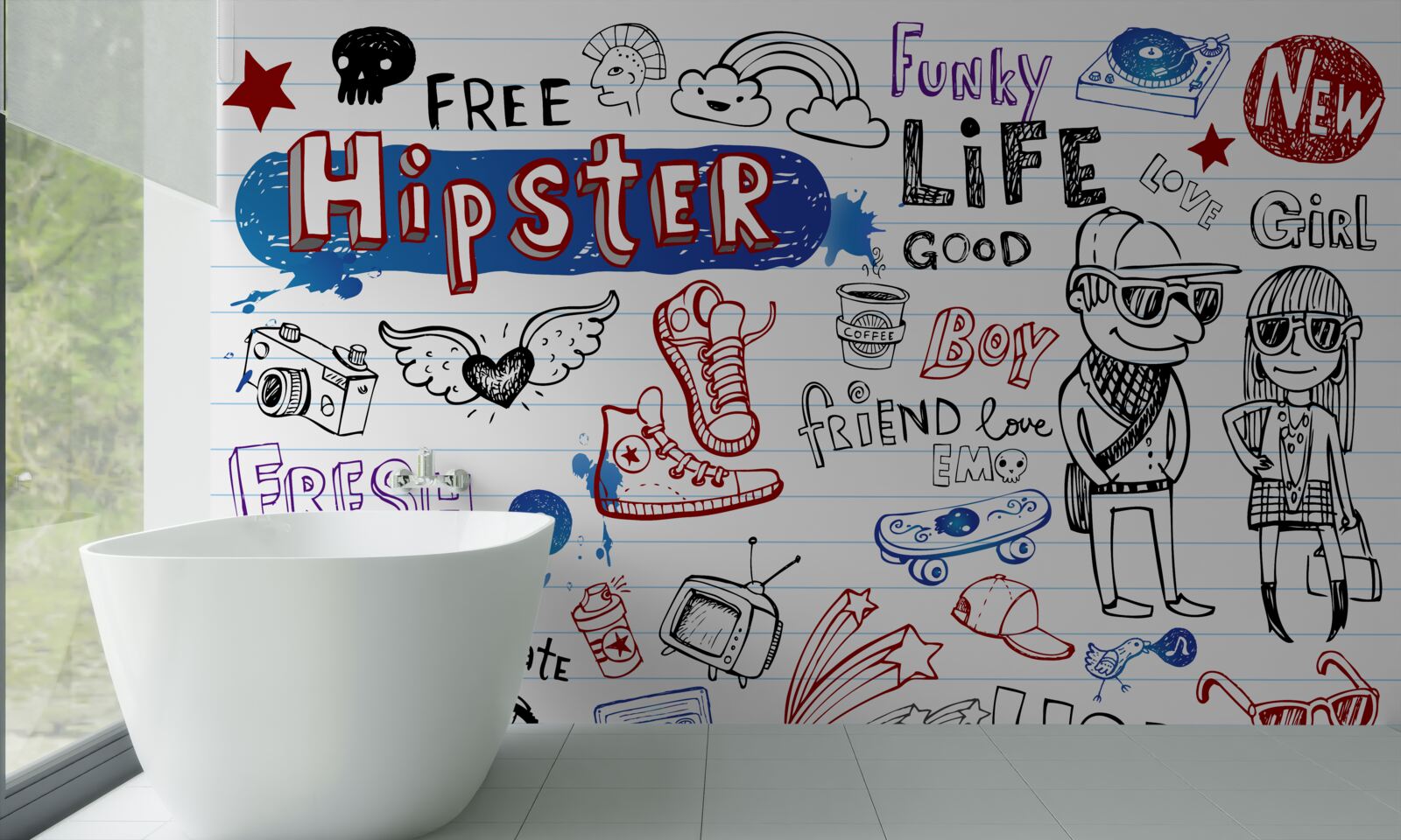 Fototapet autocolante pentru tineri