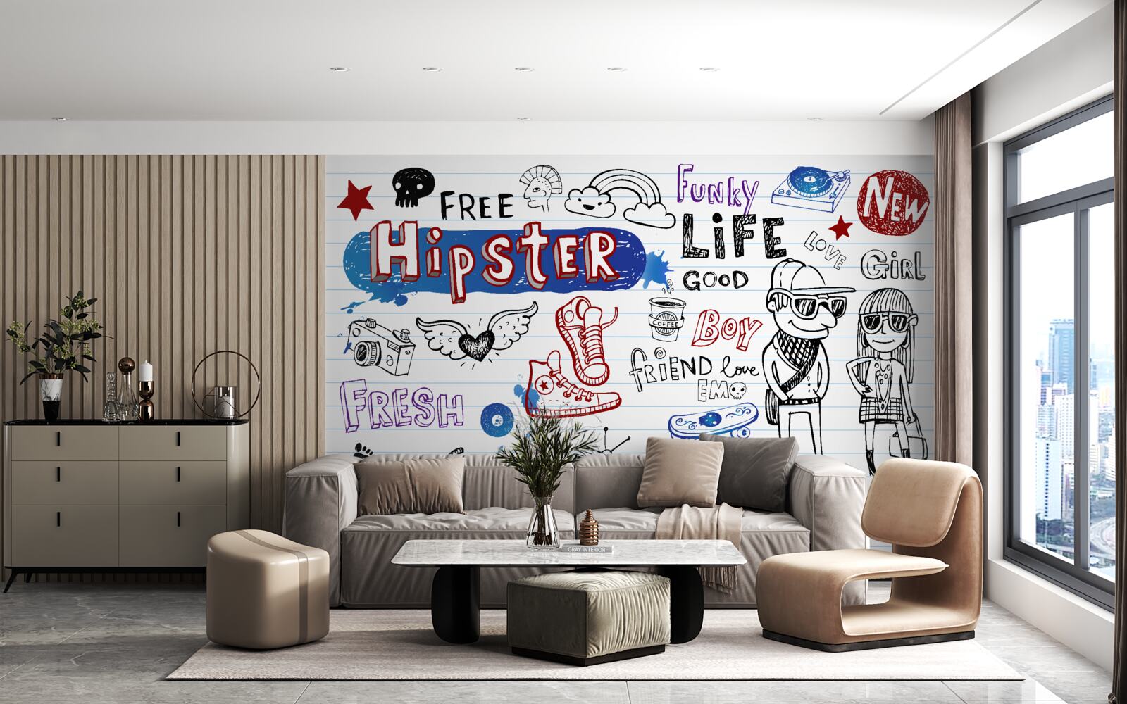 Fototapet autocolante pentru tineri