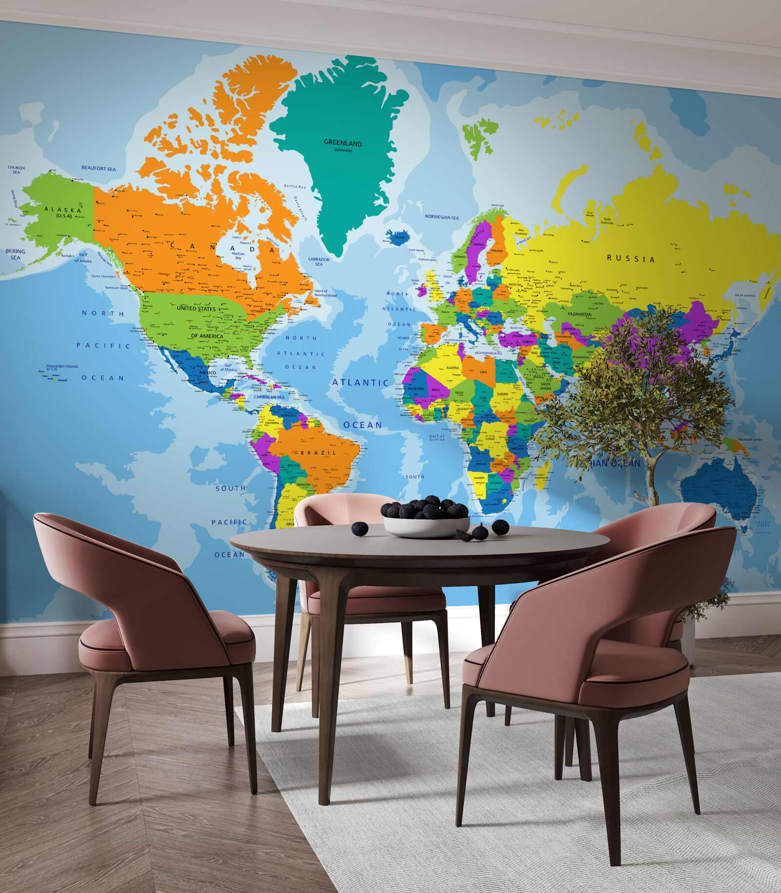 Fototapet Modelul geopolitic global