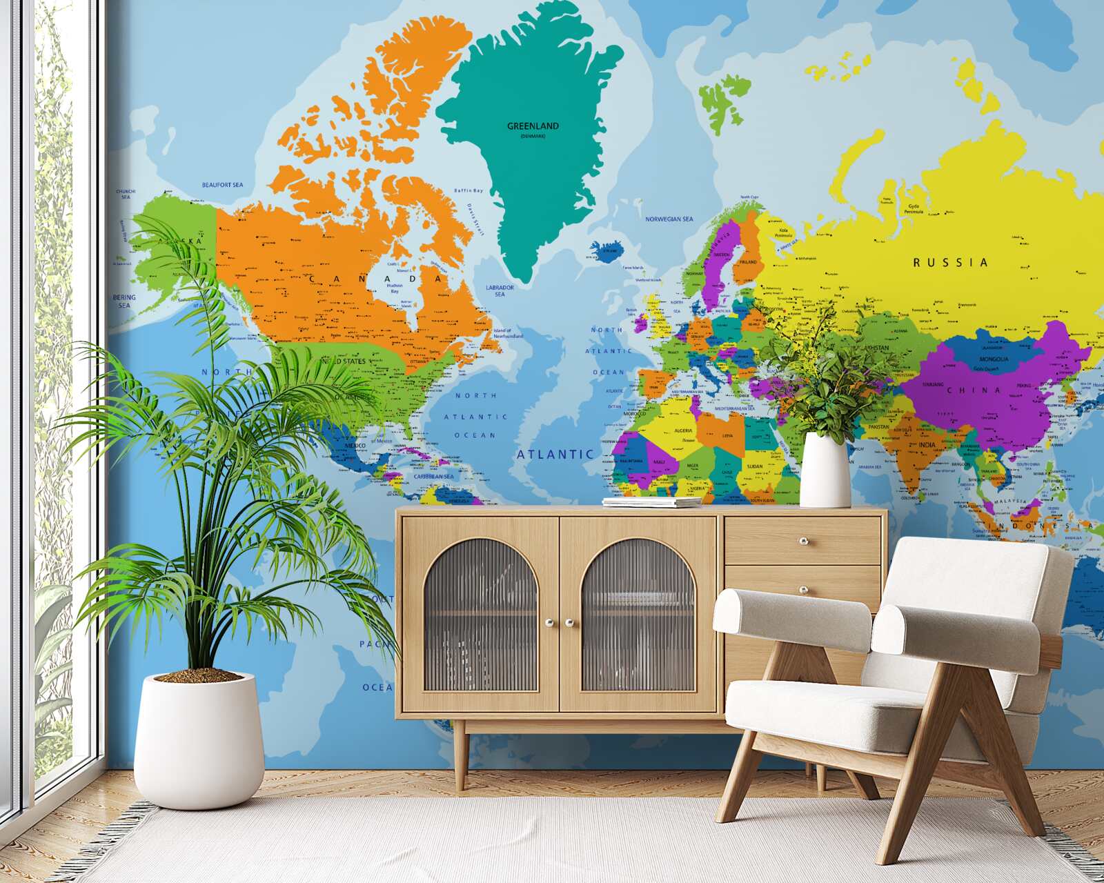 Fototapet Modelul geopolitic global