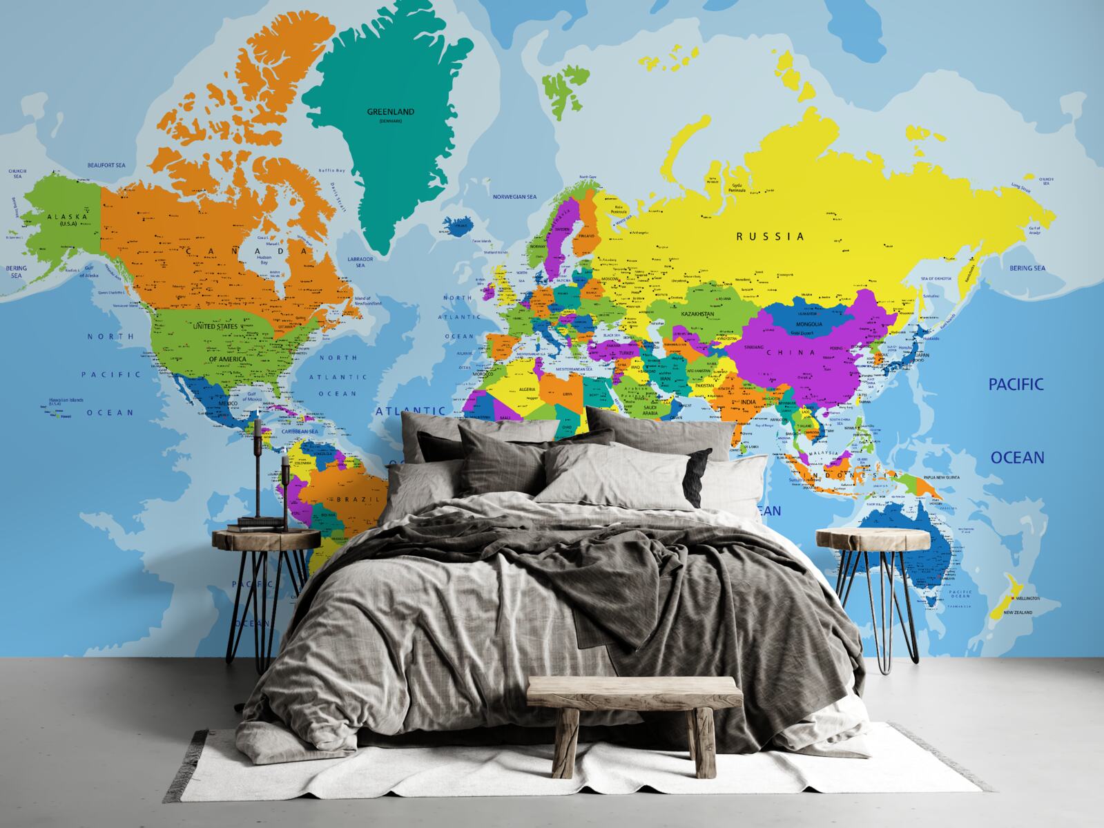 Fototapet Modelul geopolitic global