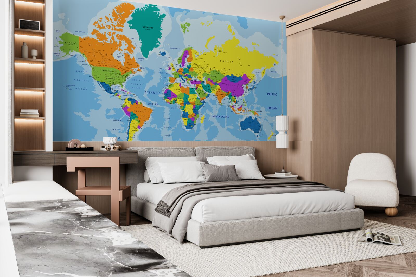 Fototapet Modelul geopolitic global