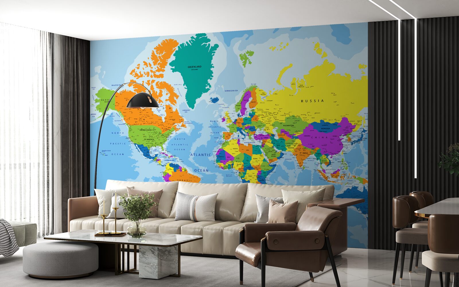 Fototapet Modelul geopolitic global