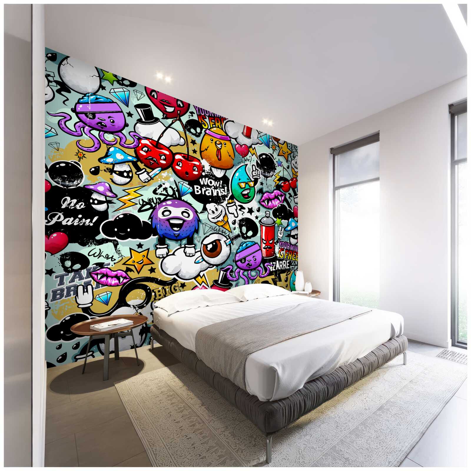 Fototapet artă stradală vibrantă