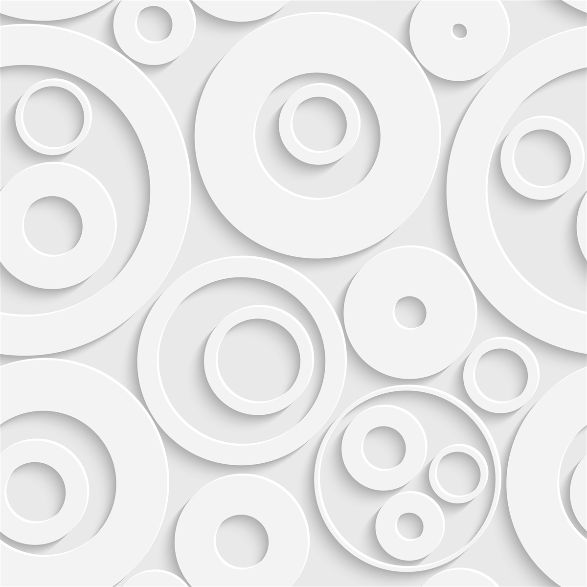 Fototapet modele circulare albe