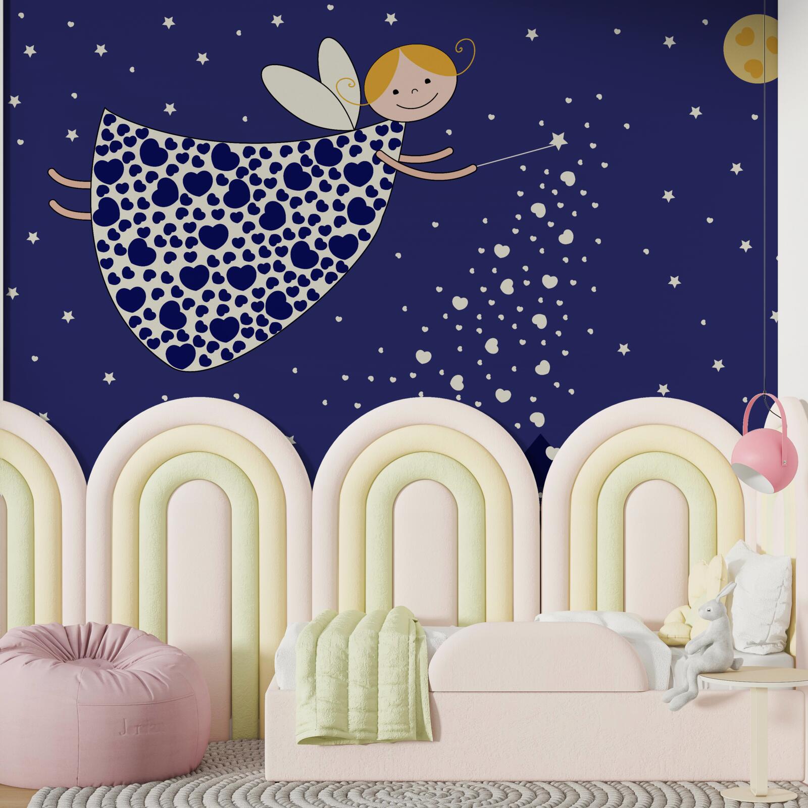 Fototapet vrăjitoare în spațiul nopții