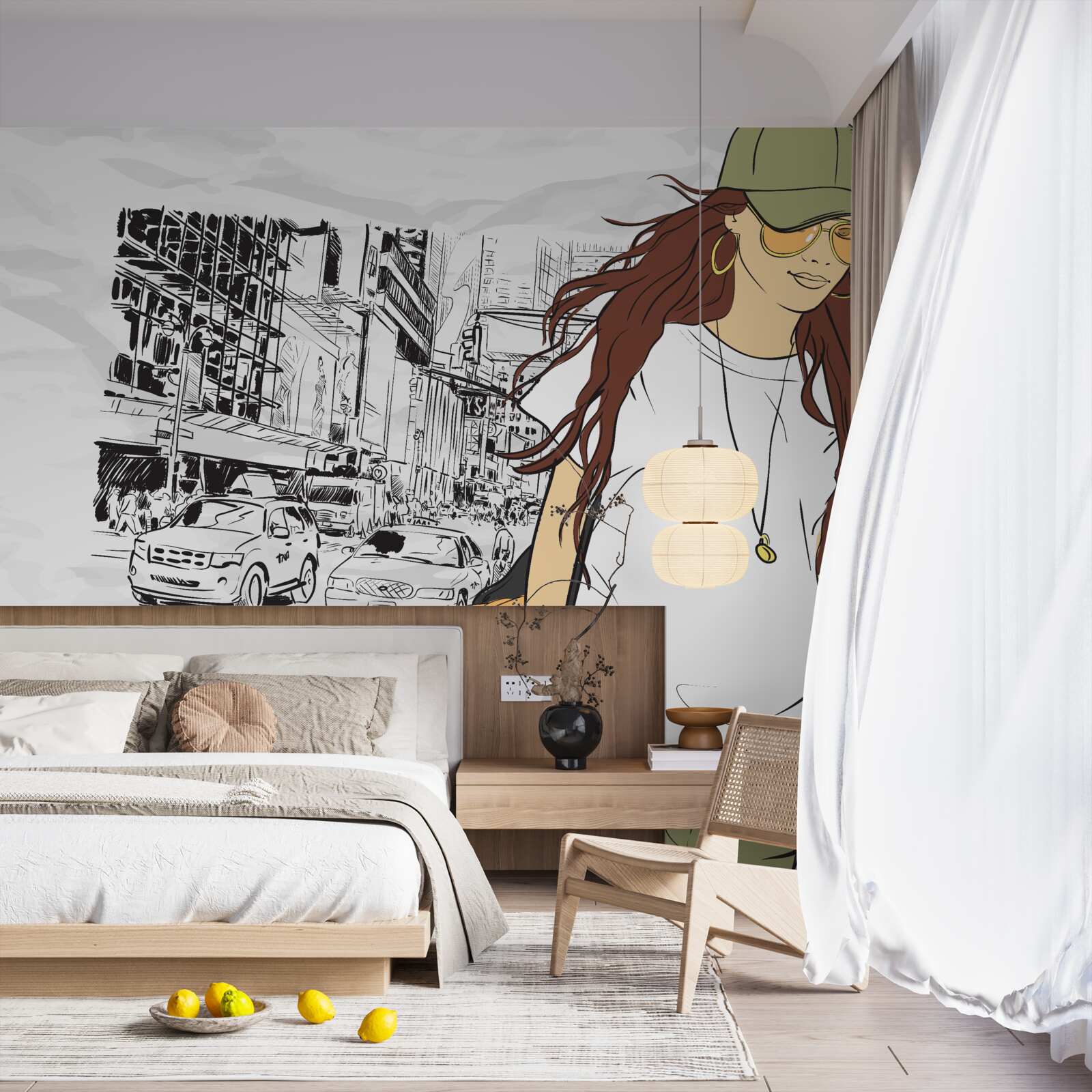 Fototapet fată elegantă și atractivă