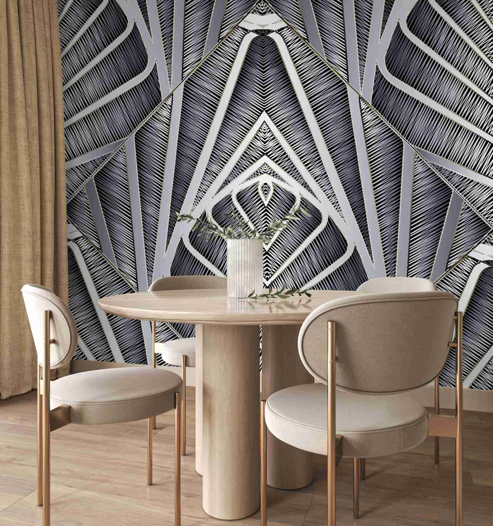 Fototapet model abstract de frunze