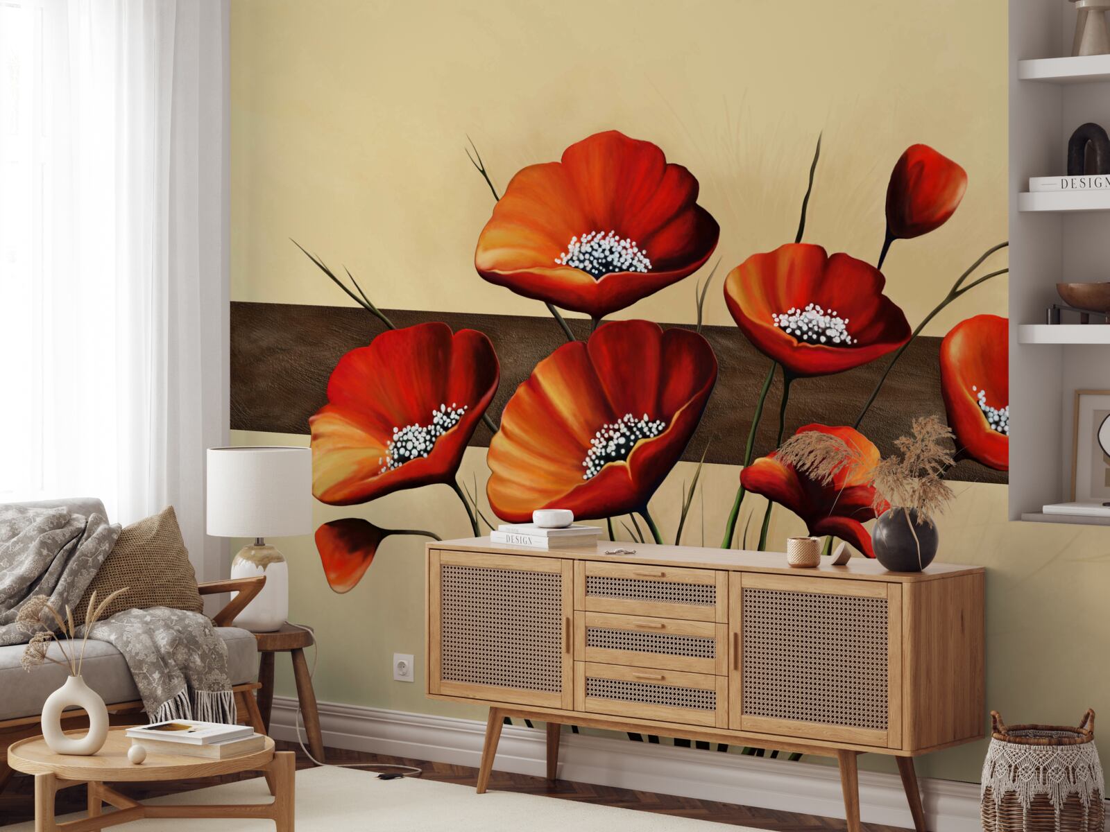 Fototapet set de maci stacojii frumoși