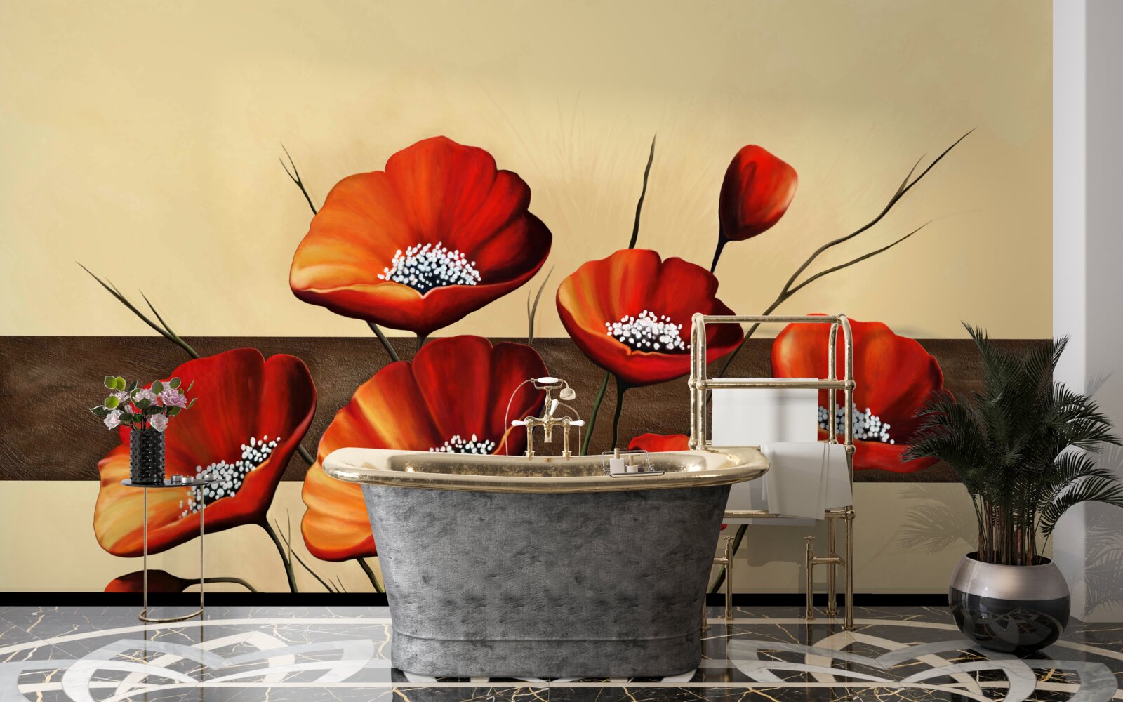 Fototapet set de maci stacojii frumoși