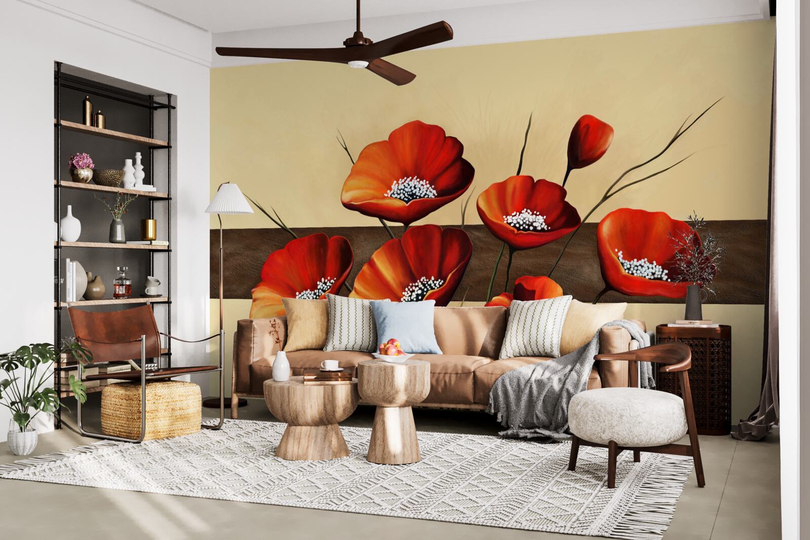 Fototapet set de maci stacojii frumoși