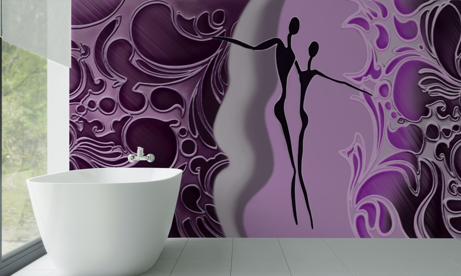 Fototapet emoția iubirii în ape