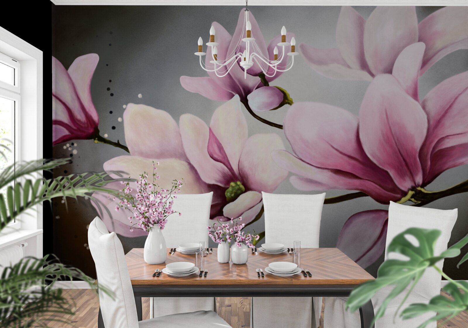 Fototapet magnolii cu o aromă subtilă