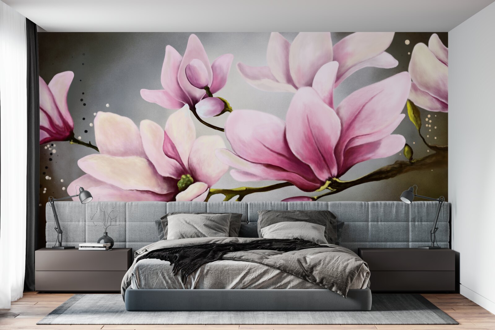 Fototapet magnolii cu o aromă subtilă