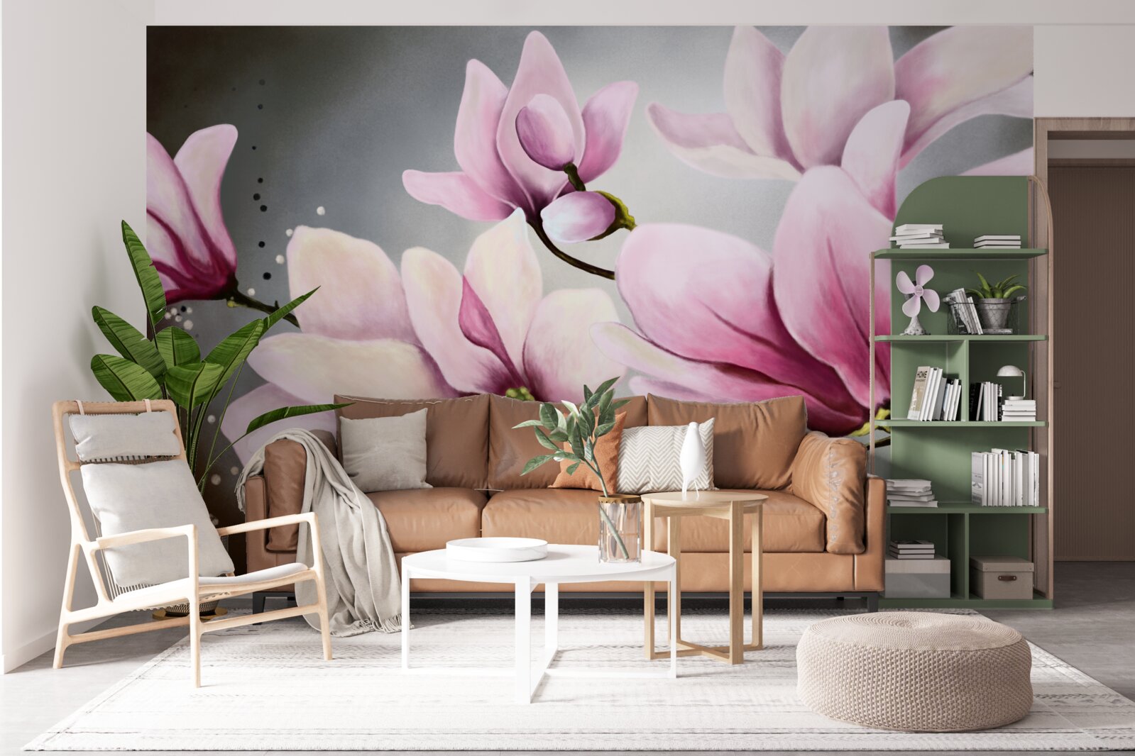 Fototapet magnolii cu o aromă subtilă