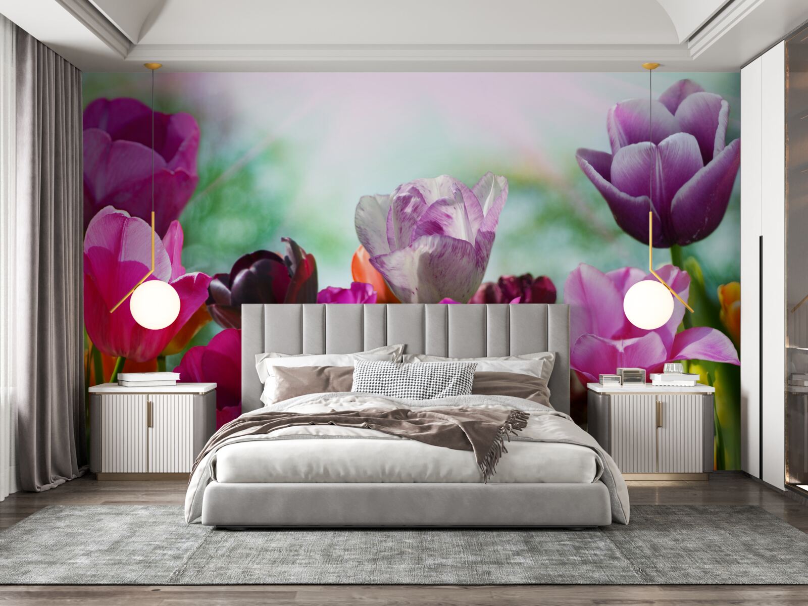 Fototapet lalele în diferite culori