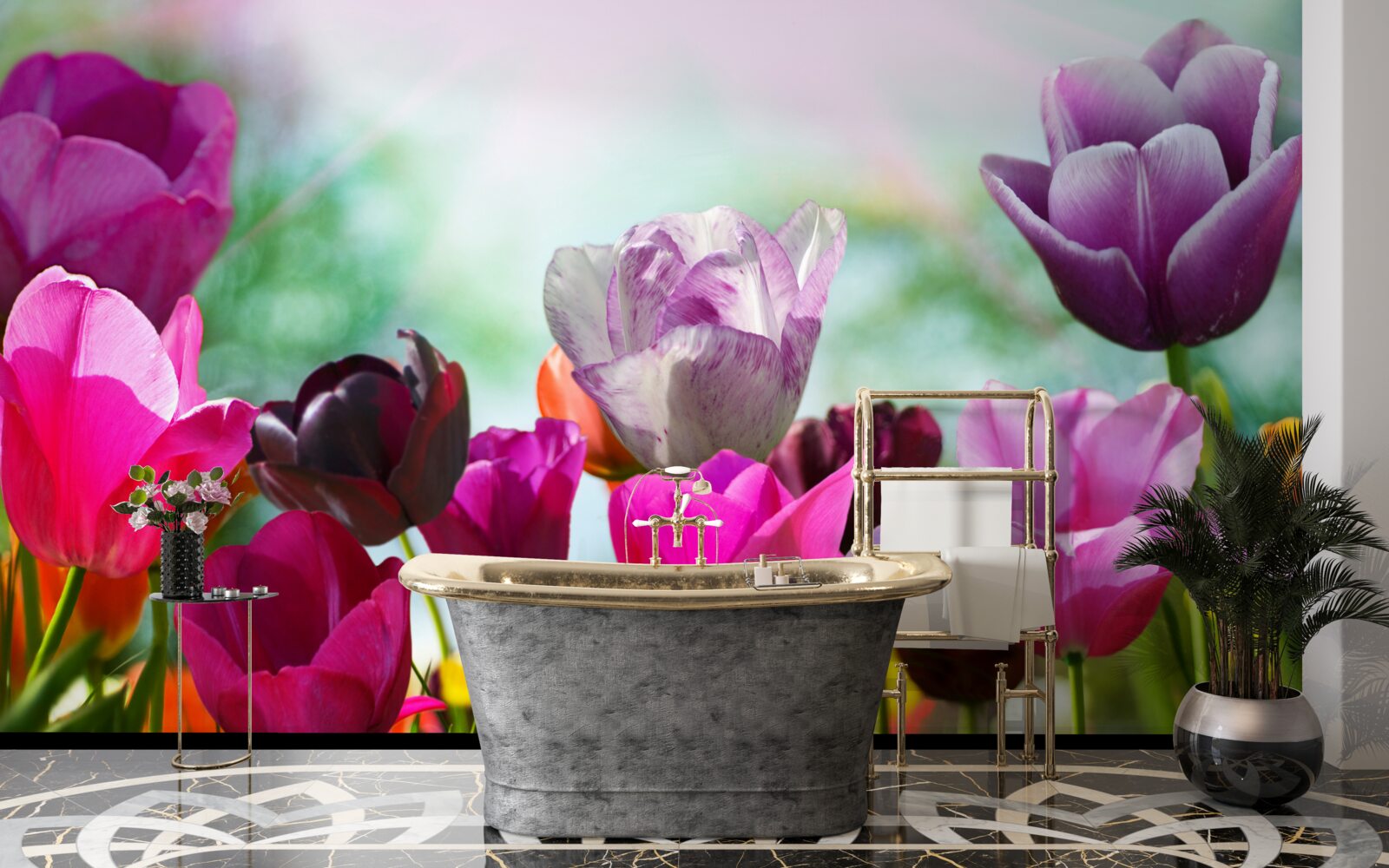 Fototapet lalele în diferite culori