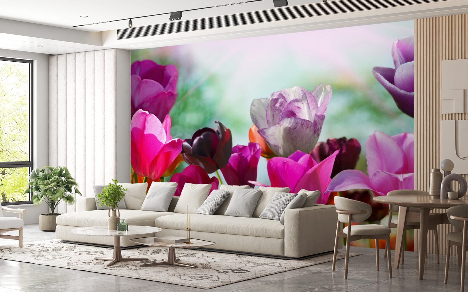 Fototapet lalele în diferite culori