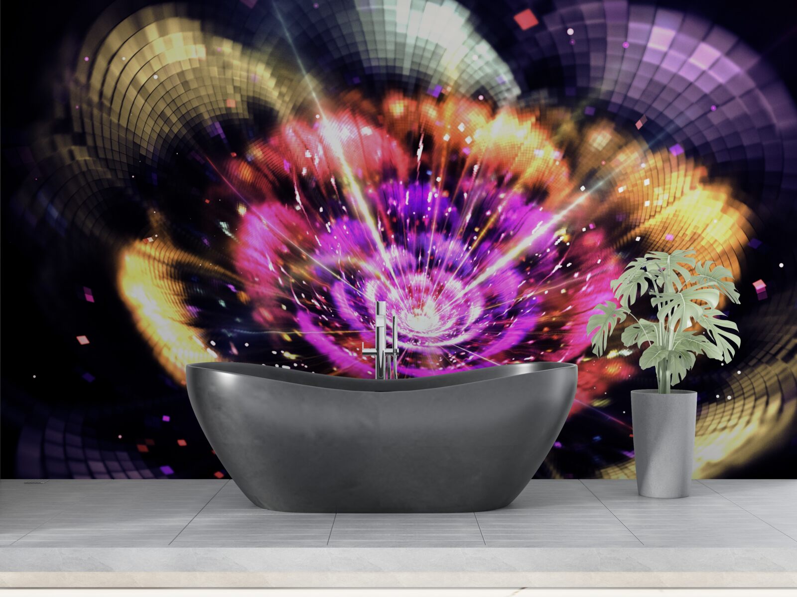 Fototapet nașterea unei planete în univers