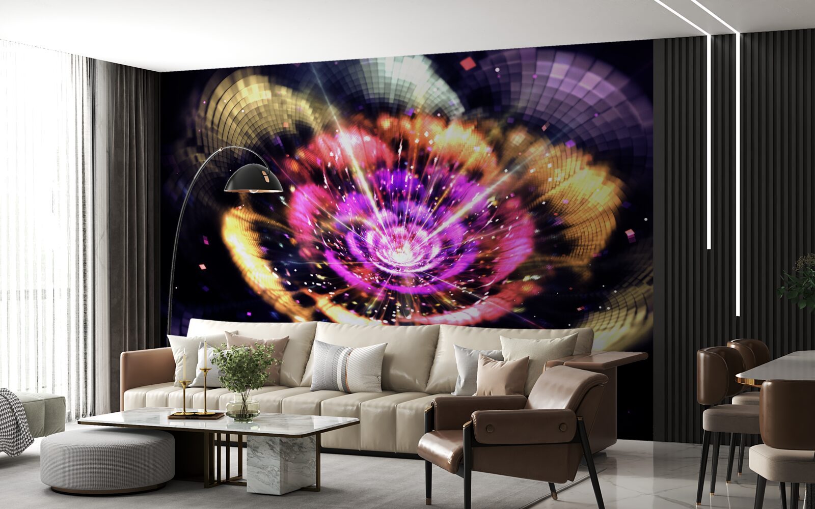 Fototapet nașterea unei planete în univers