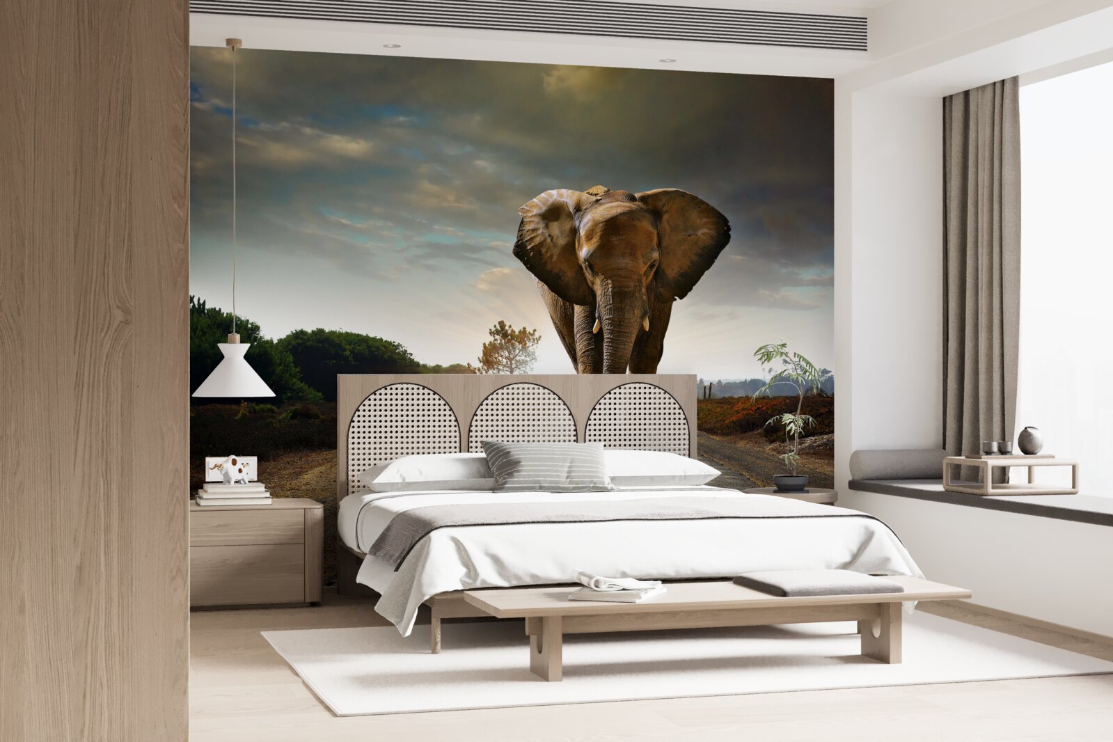 Fototapet călătoria elefantului continuă