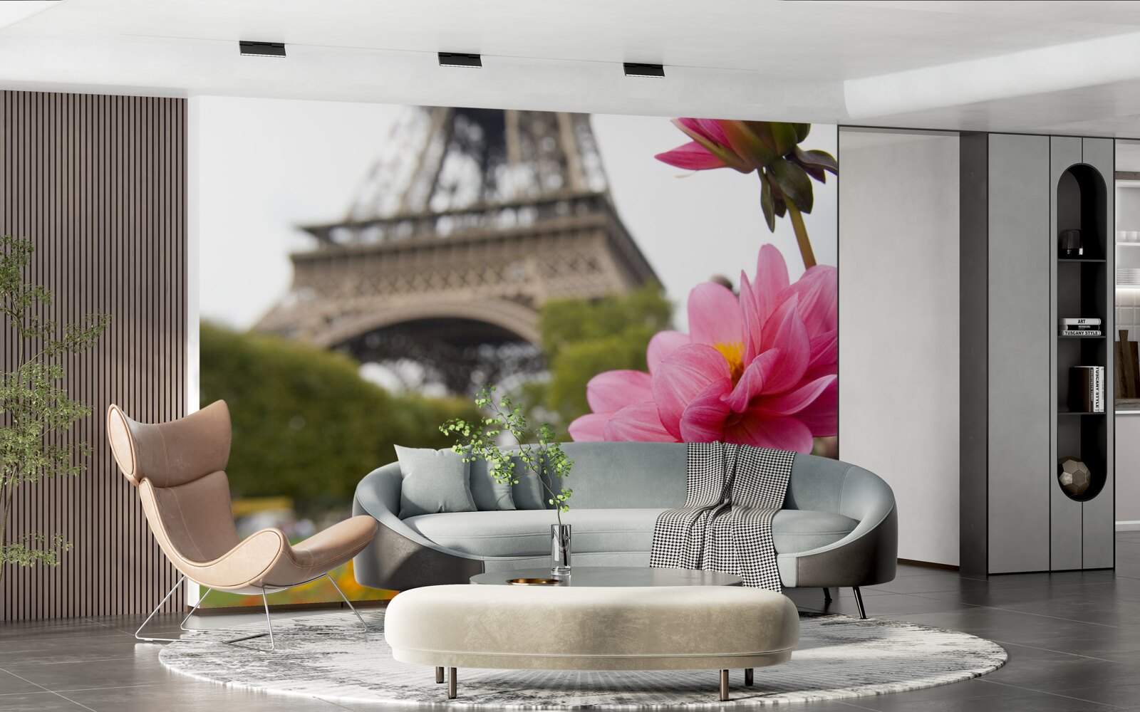 Fototapet flori amețitoare și luxuriante în capitala Franței