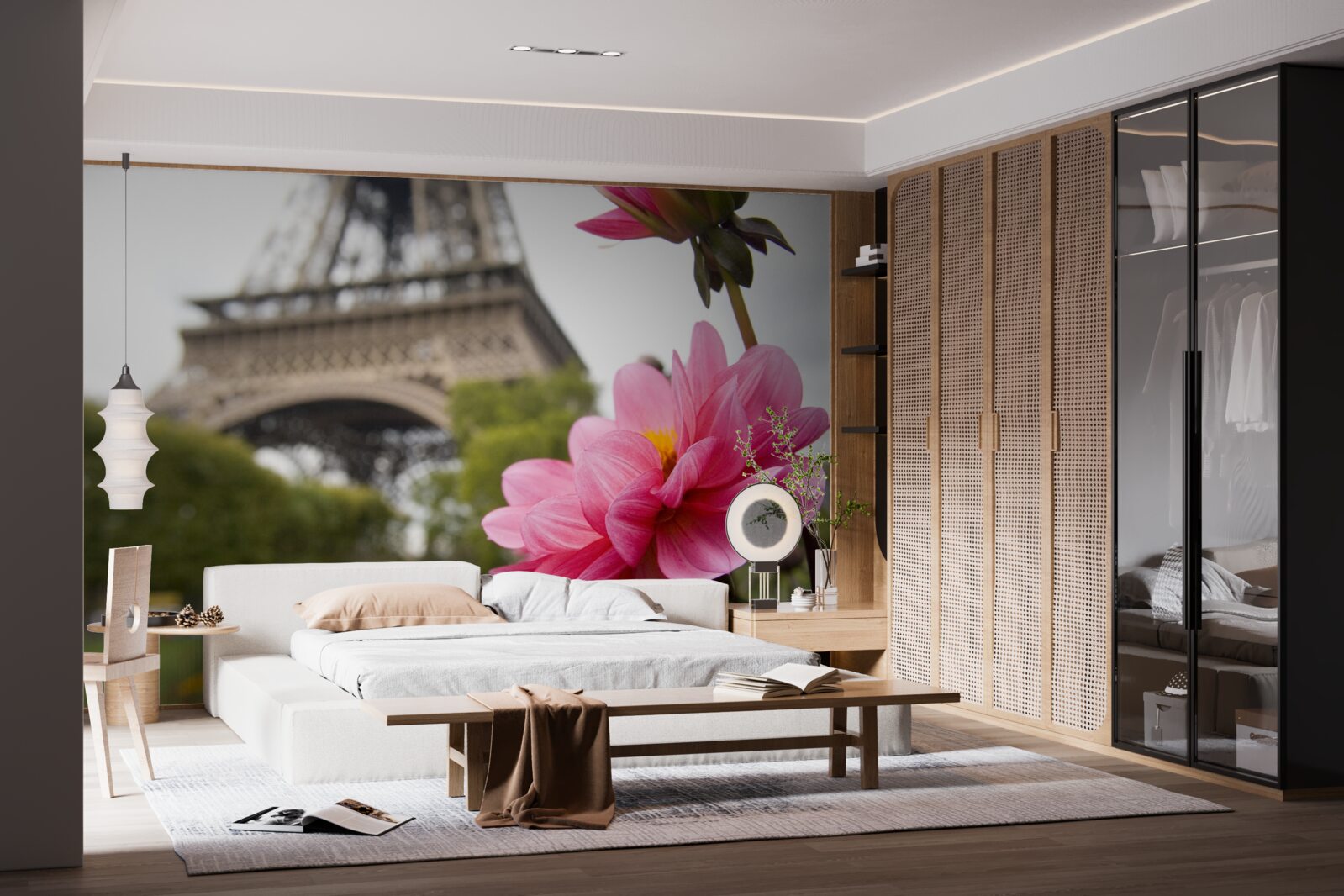 Fototapet flori amețitoare și luxuriante în capitala Franței