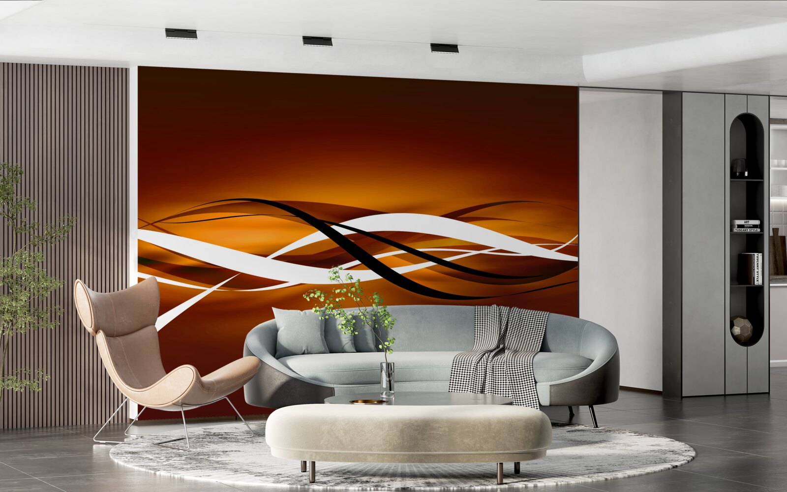 Fototapet trasee de bronz fără sfârșit