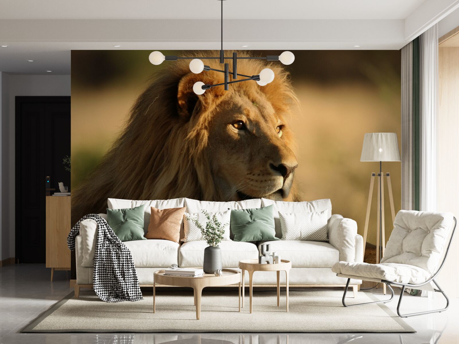 Fototapet monarh de savană în vacanță