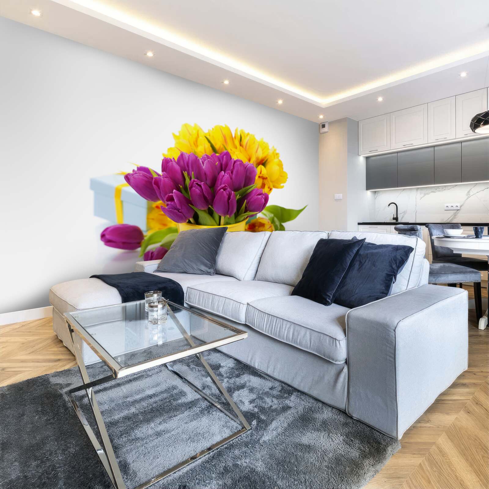 Fototapet set de lalele mov