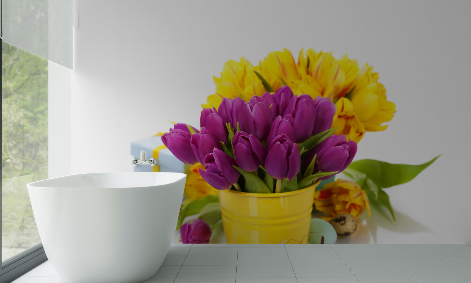 Fototapet set de lalele mov