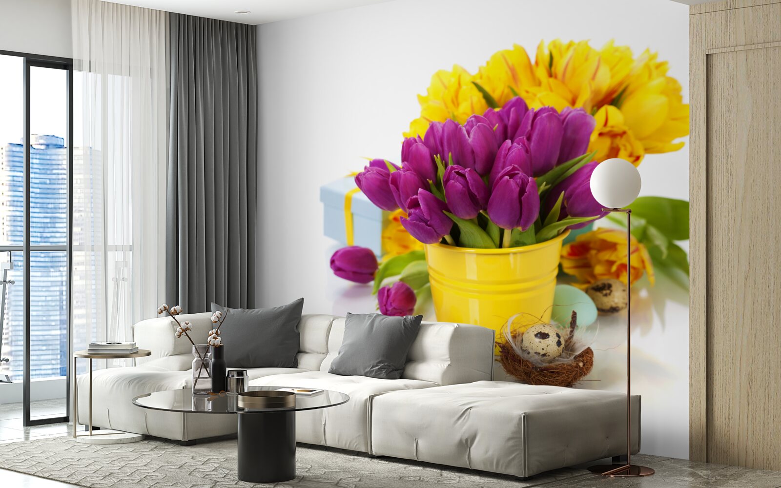 Fototapet set de lalele mov