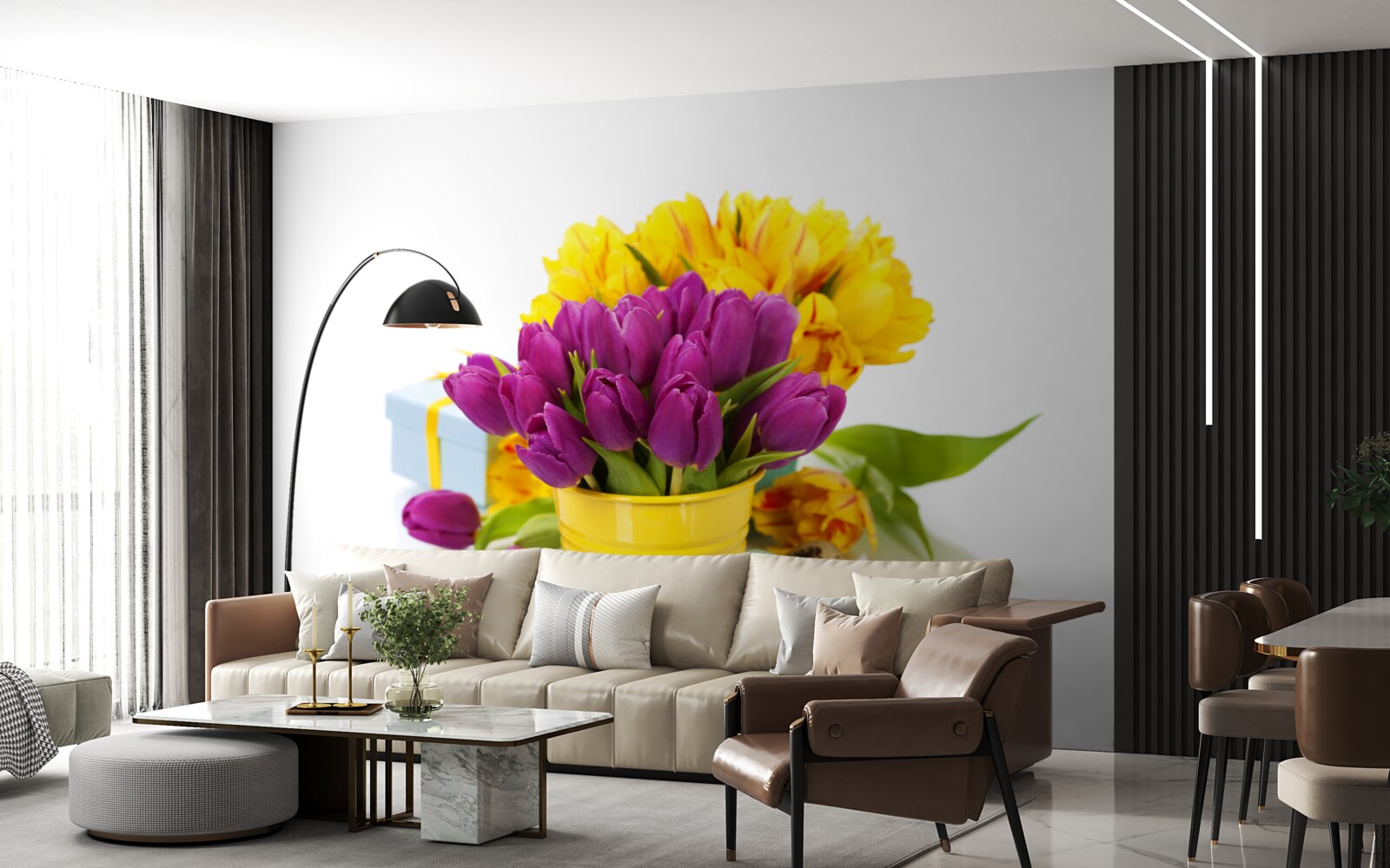 Fototapet set de lalele mov