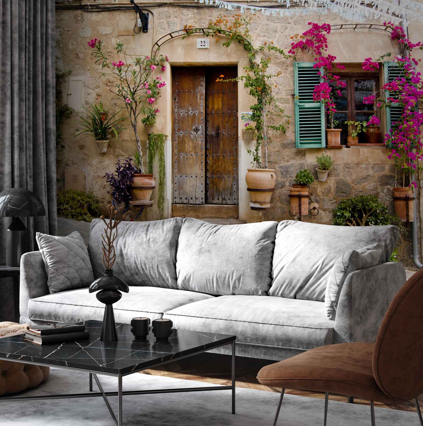 Fototapet planta istorică plat